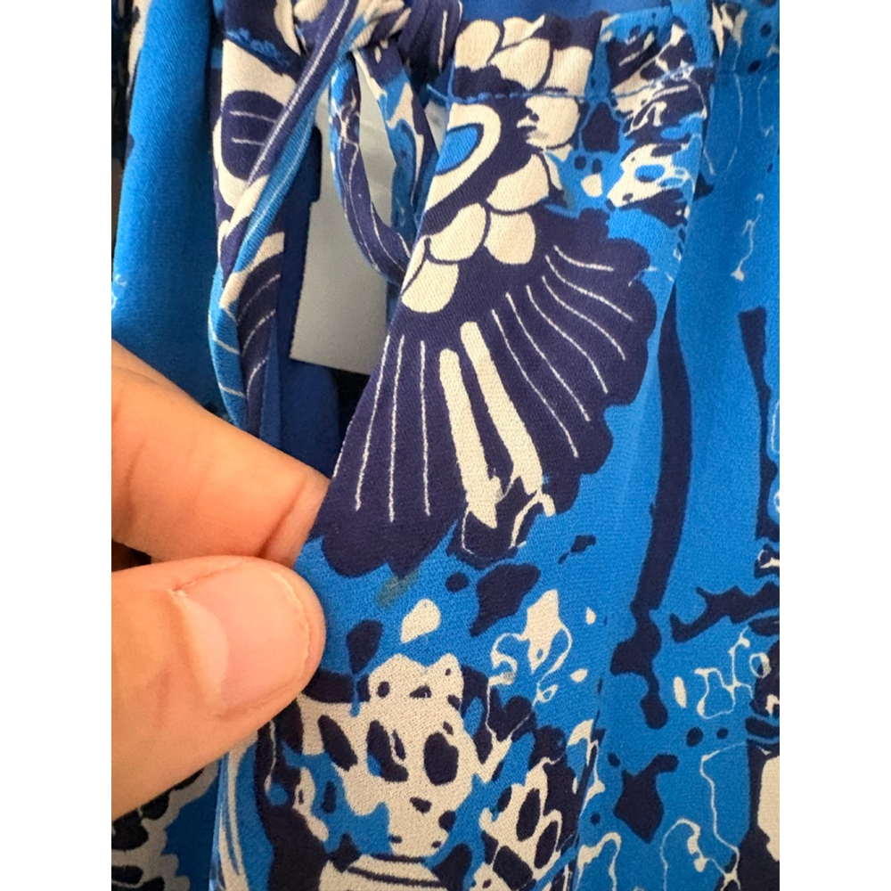 Michael Stars womens Blue Navy Floral Halter Mini Dress S - Picture 4 of 5